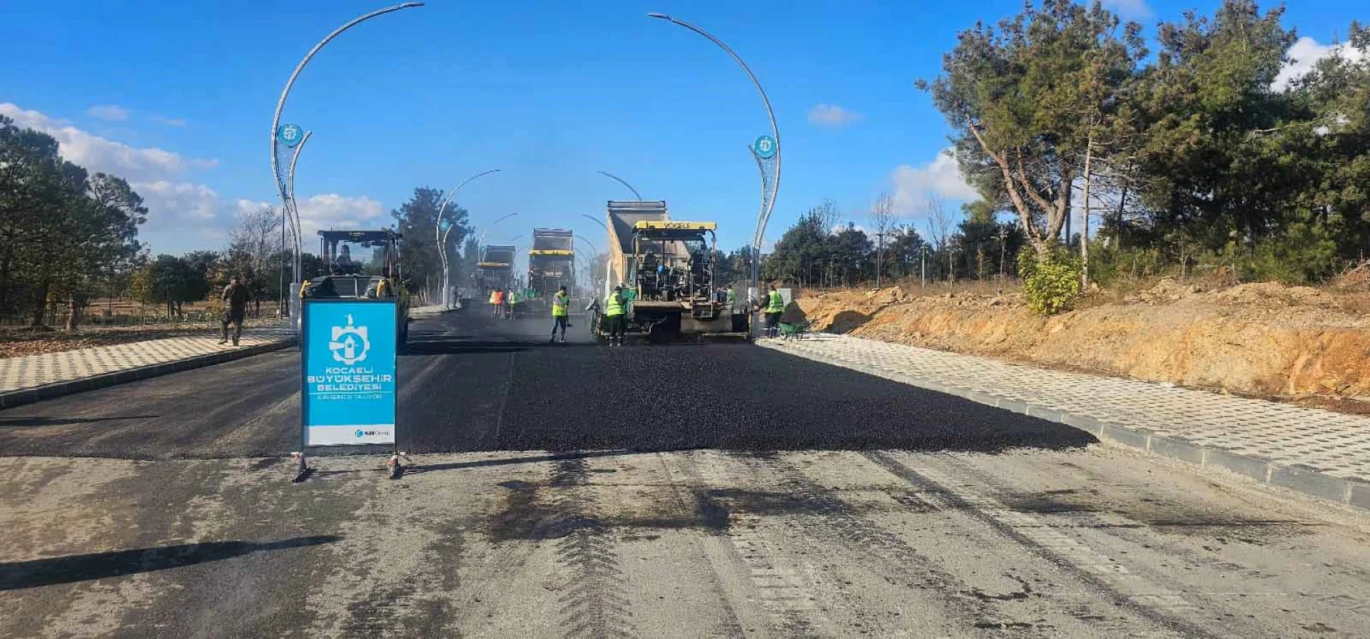 Gebze Millet Bahçesi otopark ve iç yollara asfalt