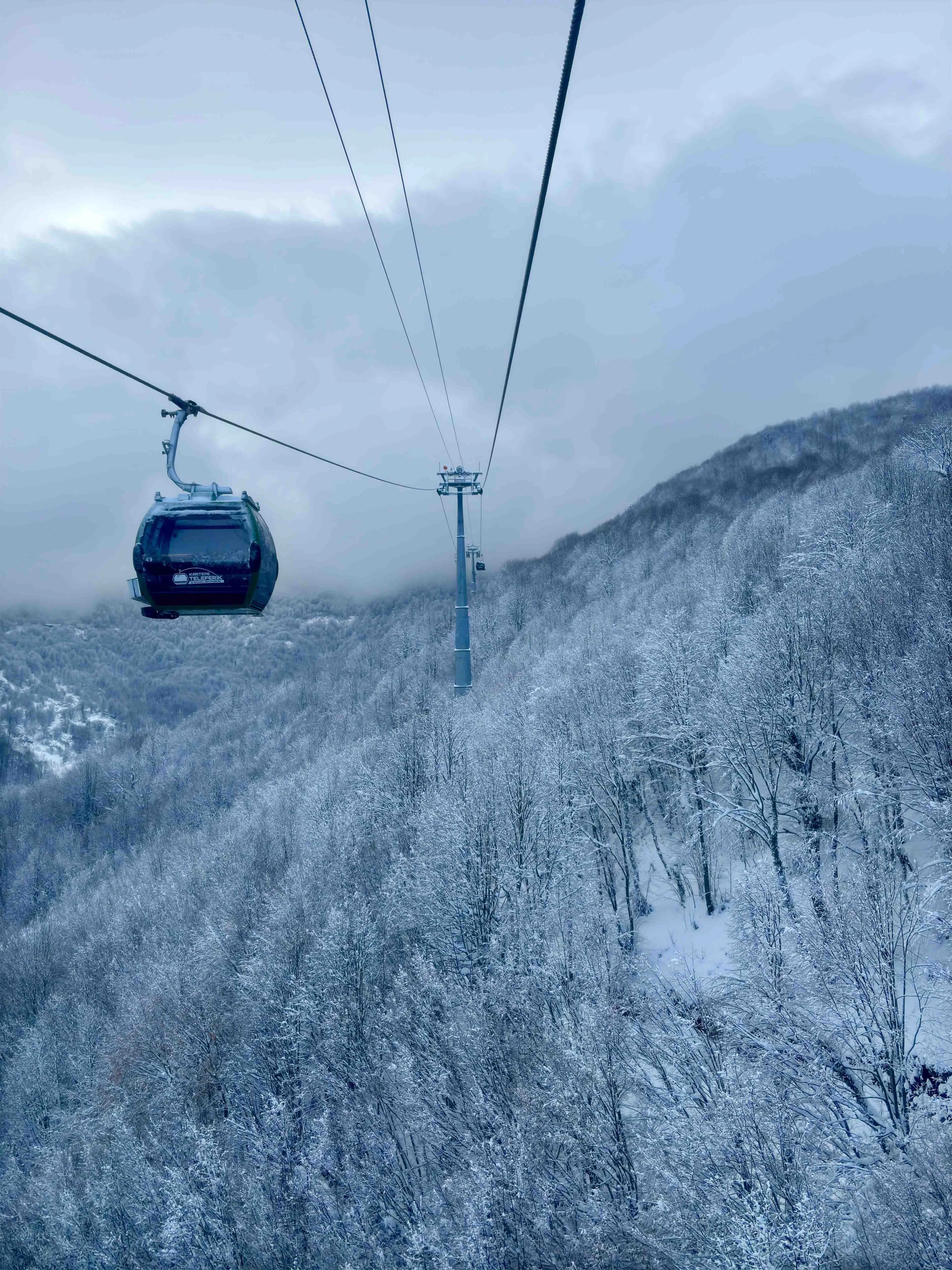 Teleferik keyfi kaldığı yerden