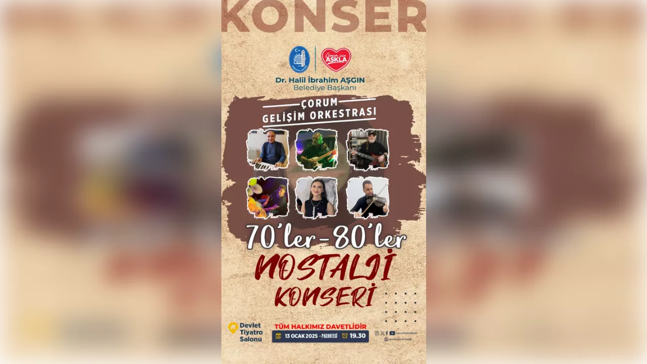 Belediyeden ‘nostalji’ konseri