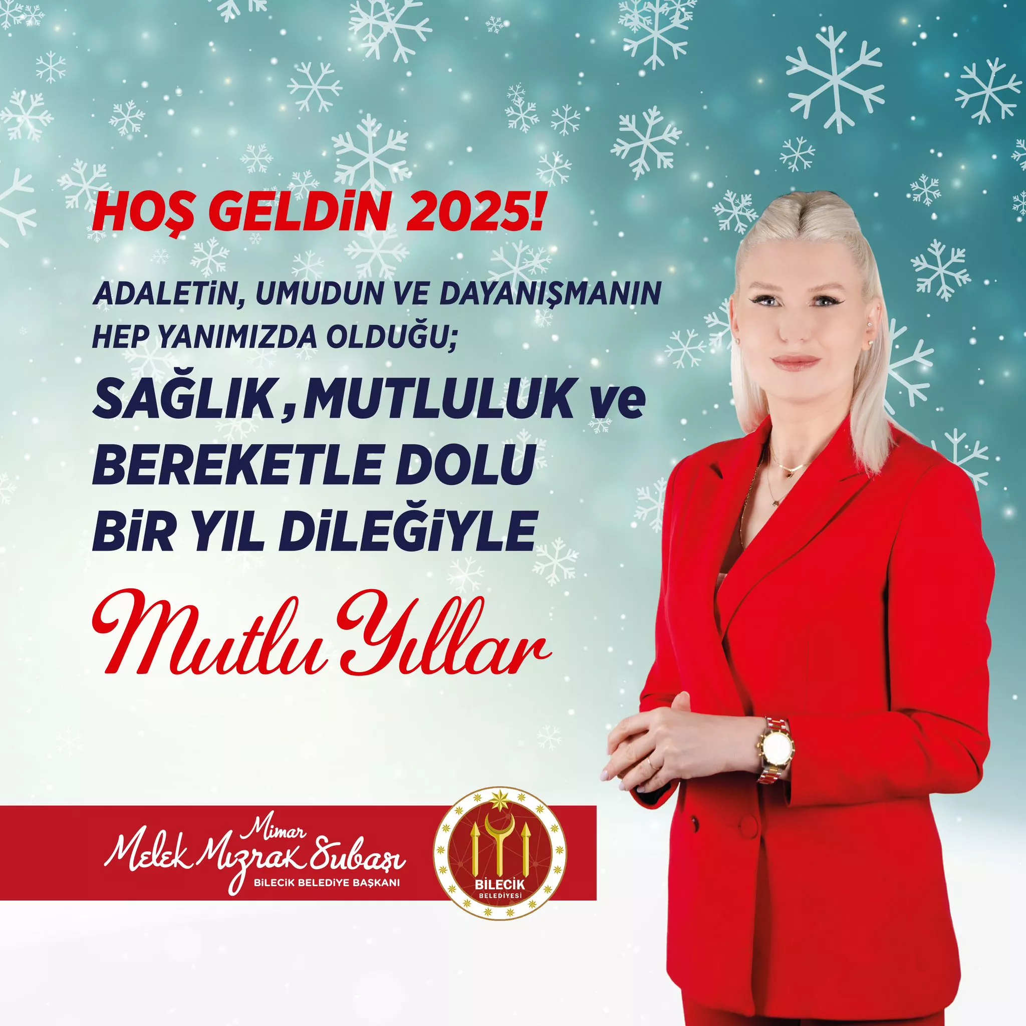 BELEDİYE BAŞKANI MELEK MIZRAK SUBAŞI'NIN YENİ YIL MESAJI