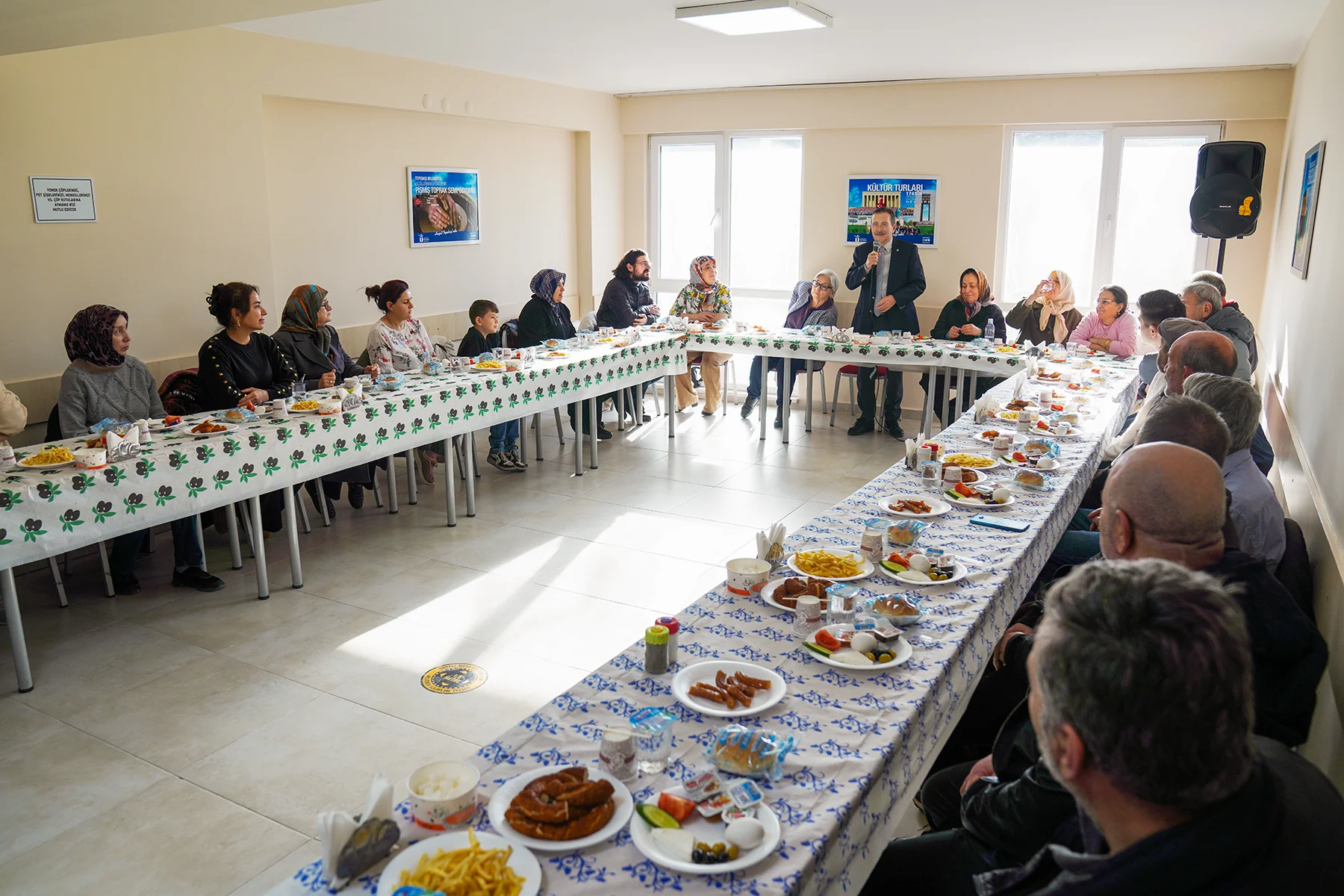 BAŞKAN ATAÇ SÜTLÜCE SAKİNLERİYLE BULUŞTU