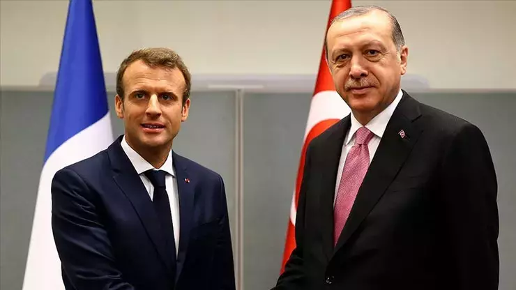 Cumhurbaşkanı Erdoğan, Macron ile görüştü