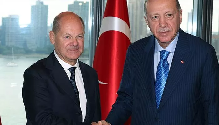 Almanya Başbakanı Olaf Scholz, Türkiye&#039;ye geldi