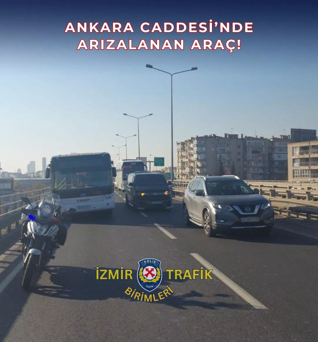 ANKARA CADDESİ’NDE ARIZALANAN ARAÇ!