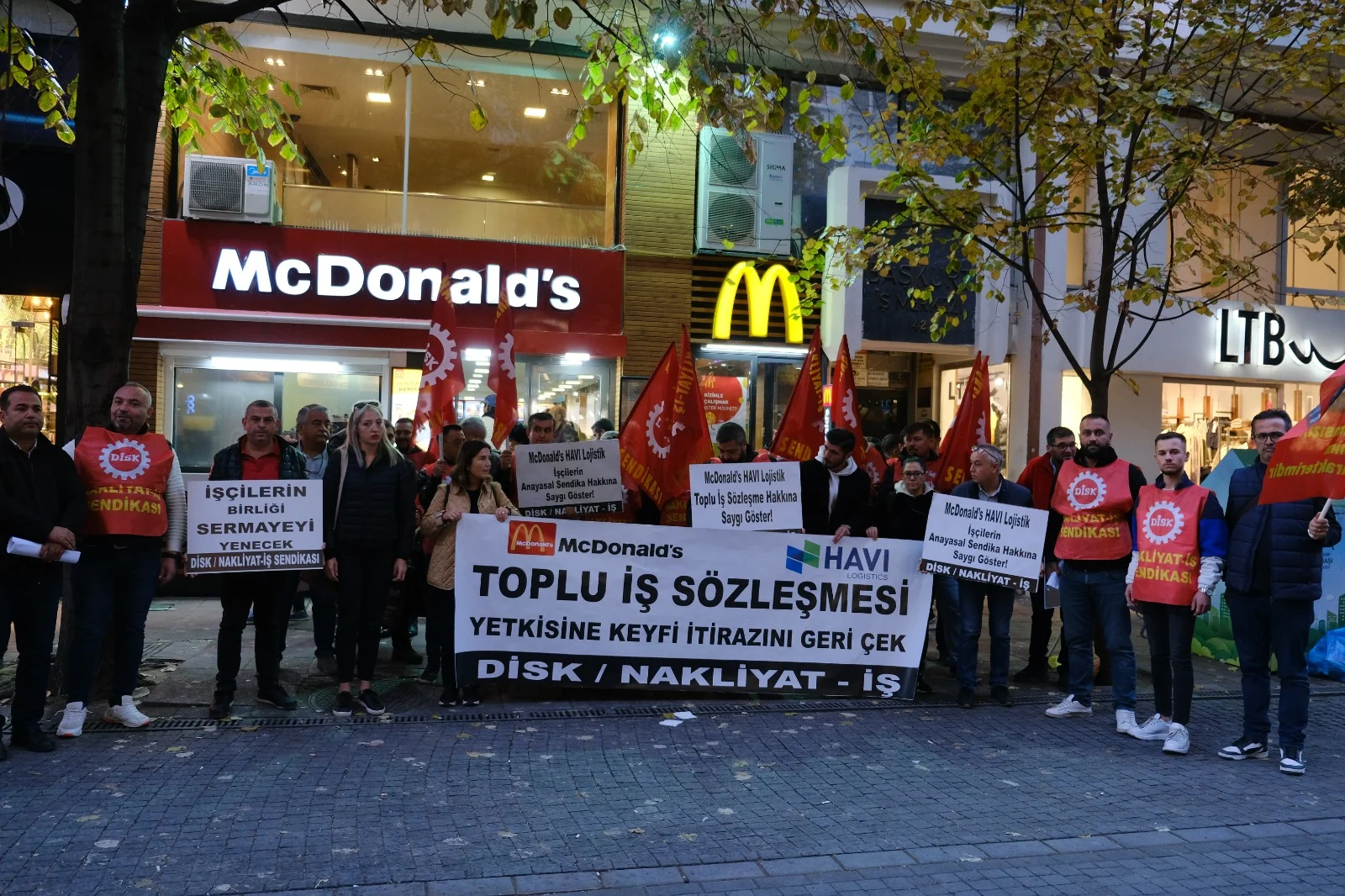 Mc’Donalds /Havi lojistik toplu sözleşmesi yetkisine keyfi itirazını geri çek.