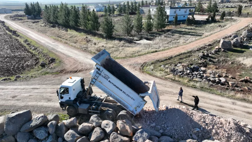 BÜYÜKŞEHİR BELEDİYESİ, SİVEREK KIRSALINDA ULAŞIMI İYİLEŞTİRİYOR