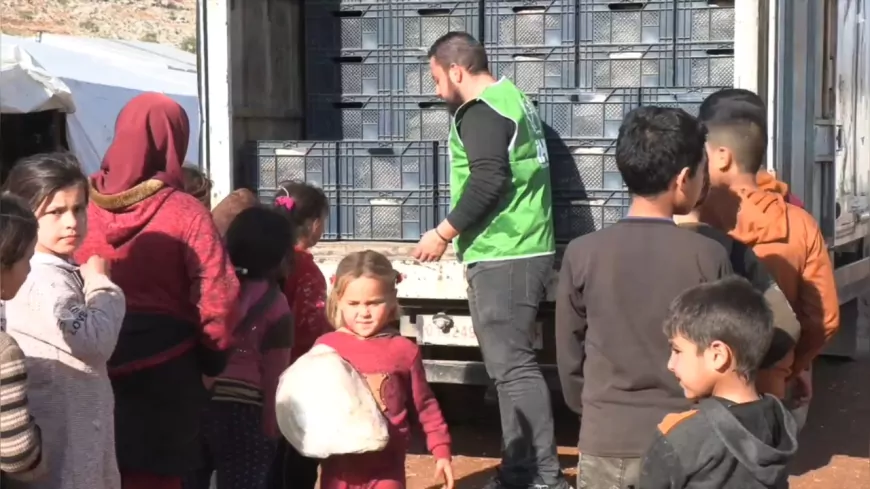 DÜZCE’DEN DAYANIŞMA ÖRNEĞİ SURİYE’YE İLK YARDIM TIRI ULAŞTI “ŞAM VE HALEP’İN YANINDAYIZ”