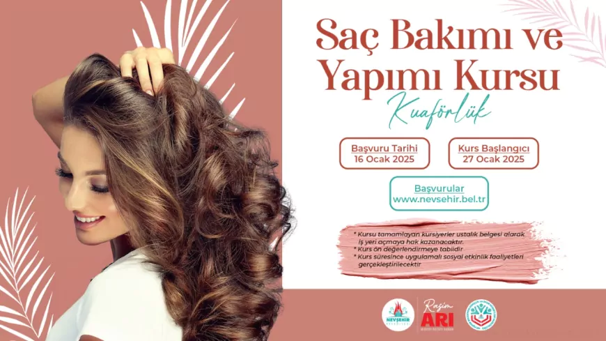 Saç Bakımı ve Yapımı Kursu (Kuaförlük) Açılacak