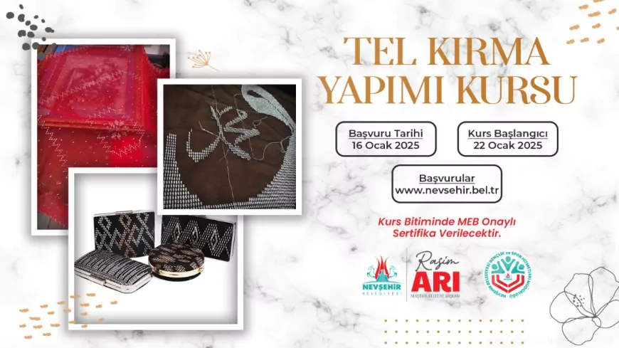 KAPEM’de Tel Kırma Yapımı Kursu Açılacak