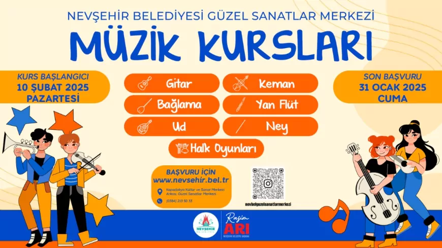 Güzel Sanatlar Merkezi’nde Müzik Kurslarımız Başlıyor