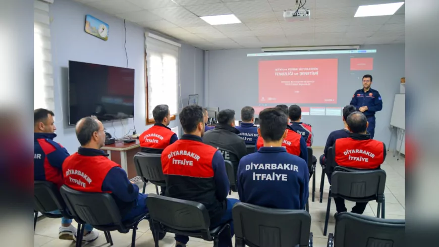 İtfaiye personeline baca yangınları eğitimi verildi