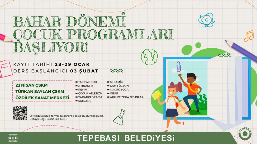 Çocuk Programları İçin Kayıtlar Başlıyor