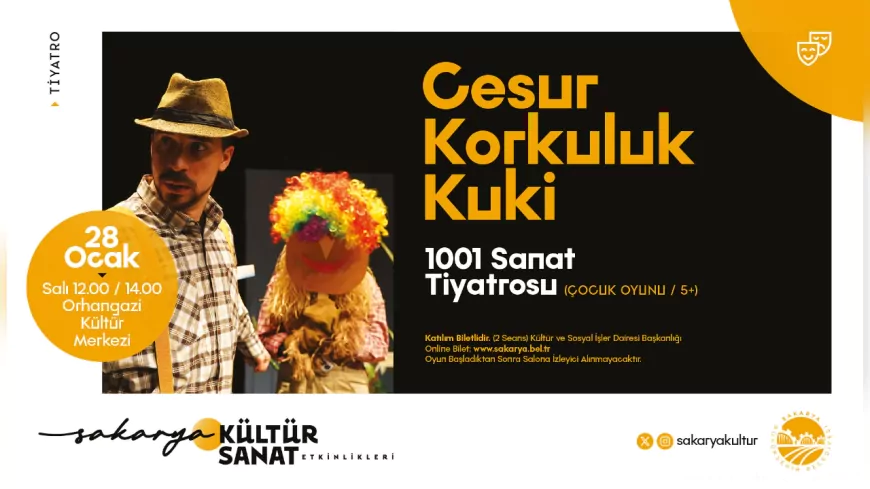 Sakarya'da Çocuklar İçin Neşeli Bir Etkinlik: 1001 Sanat Tiyatrosu Sahneye Çıkıyor!