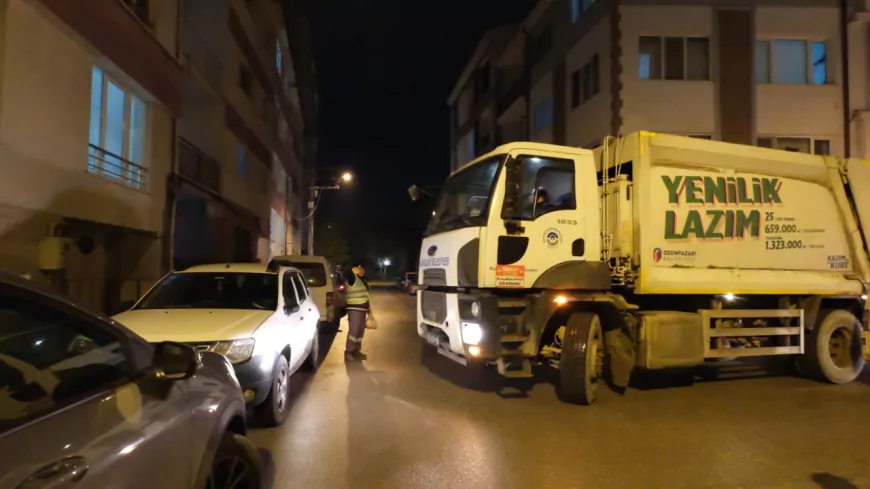 Odunpazarı'nın Temizliğine Emek Veren Kahramanlar: Geceyi Aydınlatan Eller