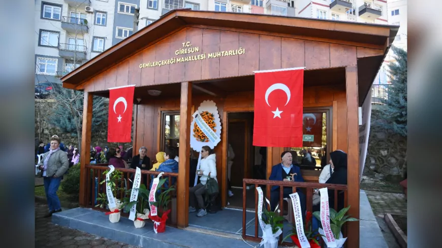 GEMİLERÇEKEĞİ MAHALLESİ'NDE MUHTAR EVİNİN AÇILIŞI YAPILDI