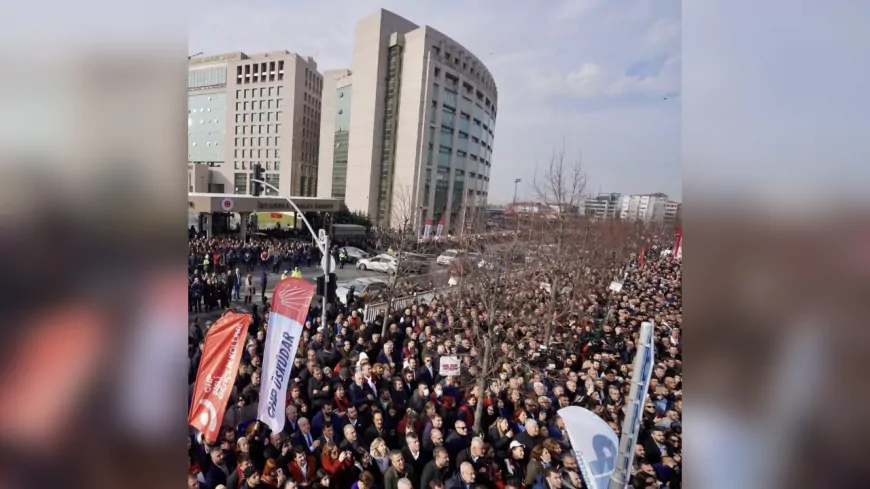 Ekrem İmamoğlu İfade Verdi, Çağlayan Adliyesi Önünde On Binlere Seslendi