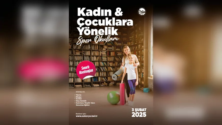 Kadın ve Çocuklar İçin Spor Okulları İkinci Dönem Kayıtları Başladı