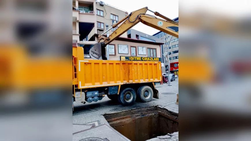 Giresun Belediyesi Yağmur Suyu Kanallarını Temizleyerek Taşkın Riskini Azaltıyor