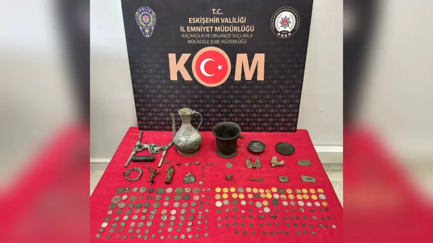 KOM Şube Müdürlüğü operasyonunda tarihi eser kaçakçılığına darbe