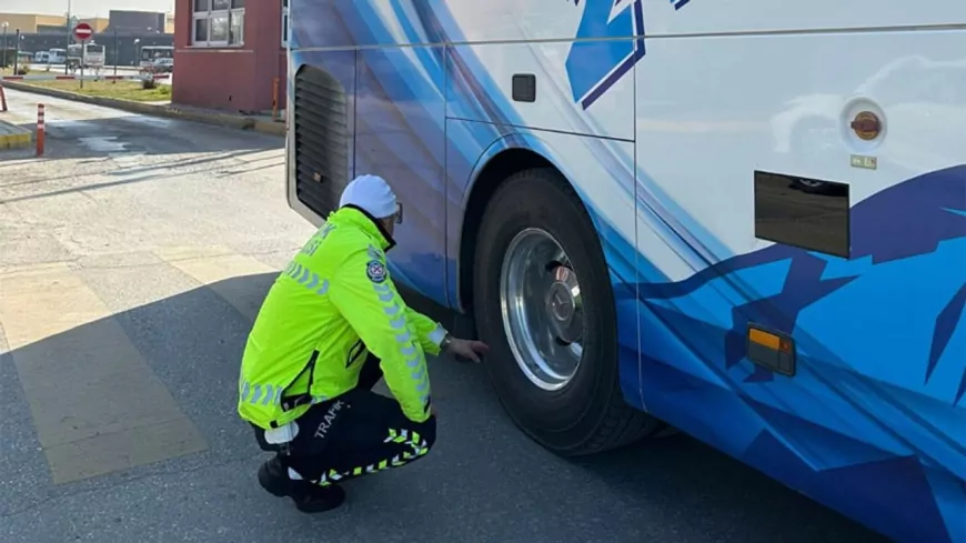 Eskişehir'de otobüs şoförlerine sıkı denetim