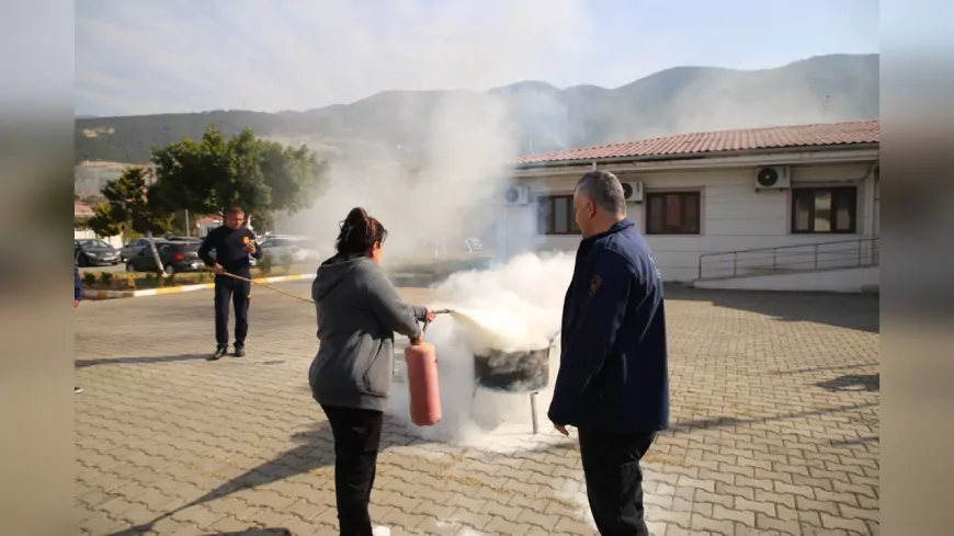 HBB İtfaiyesinden Sevgievlerinde Yangın Tatbikatı