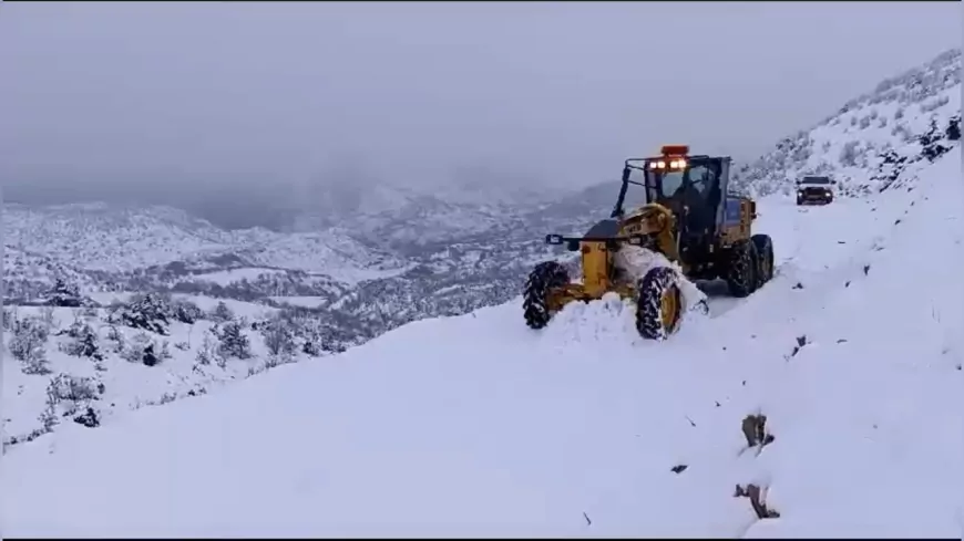 Kardan dolayı kapanan 129 kilometrelik yol ulaşıma açıldı