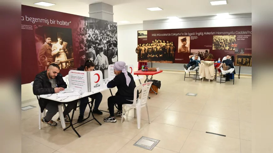 Tepebaşı Belediyesi’nden Kan Bağışına Destek, Personelden Örnek Duyarlılık