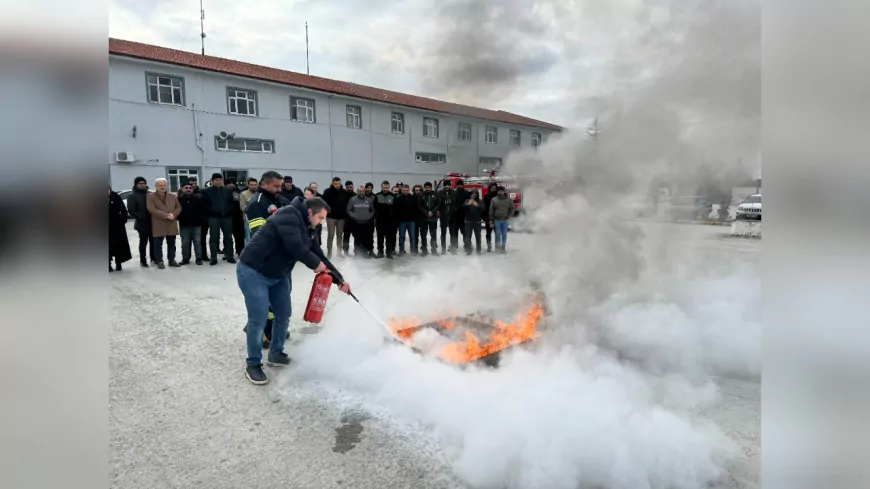 Çorum Belediyesi Personeline Yangın Eğitimi Verildi