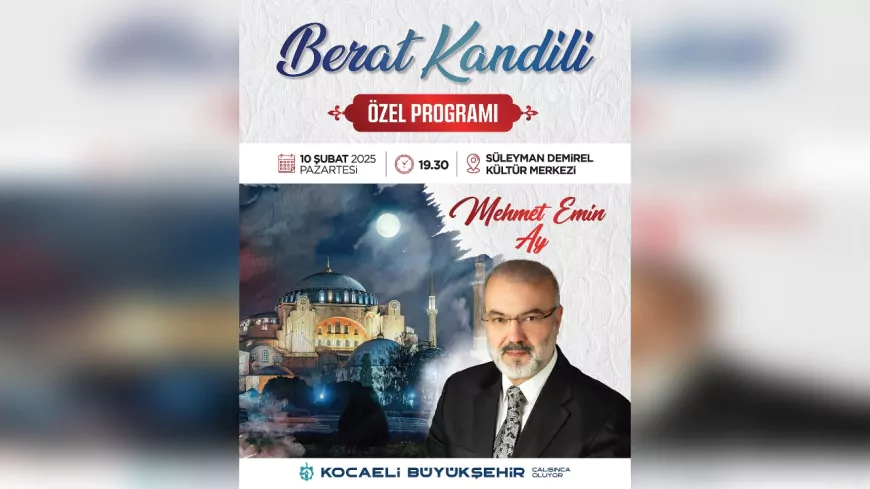 Kocaeli Büyükşehir’den Berat Kandili Özel Programı