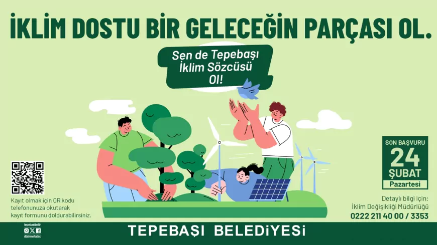 Tepebaşı Belediyesi, İklim Sözcüleri İçin Gönüllüler Arıyor