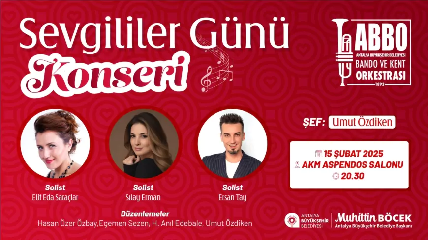 Antalya’da Sevgililer Günü’ne Özel İki Büyüleyici Konser