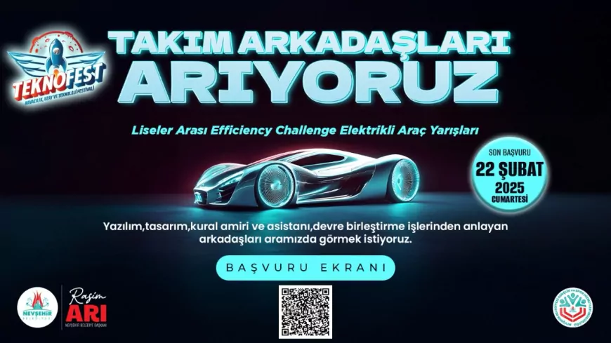 Nevşehir Belediyesi, Liseler Arası Efficiency Challenge Elektrikli Araç Yarışları İçin Takım Kuruyor