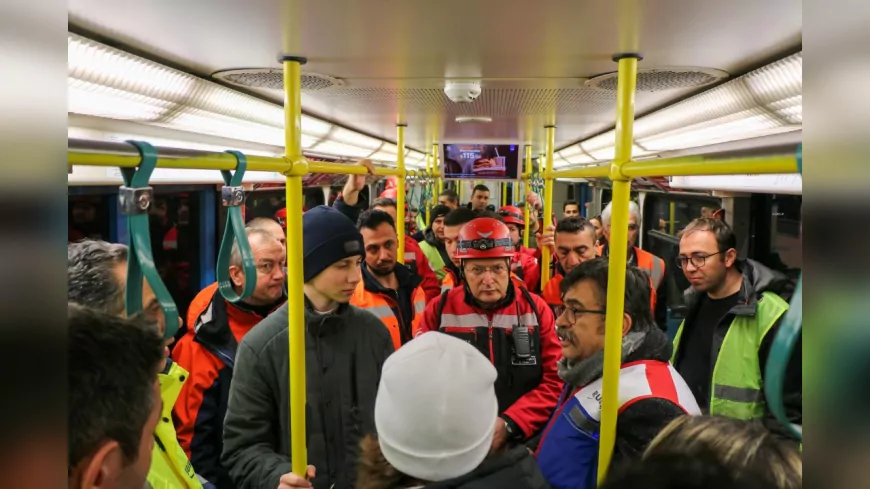 BursaRay Hattında Gerçeği Aratmayan Yangın Tatbikatı