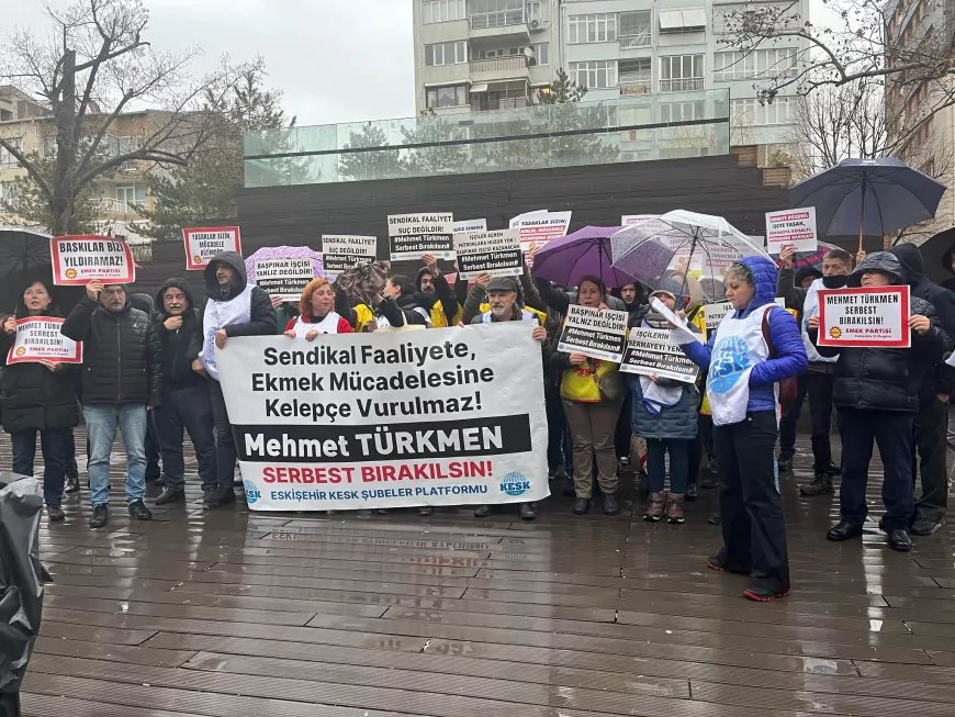 Kesk Eskişehir Şubeler Platformu :''Kayyımlar, Yasaklar ve Tutuklamalar İşçilerin Mücadelesini Durduramaz''