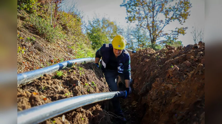 Kurudere Mahallesi'ne Yeni İçme Suyu Hattı: 6 Bin 500 Metreye Son Adım