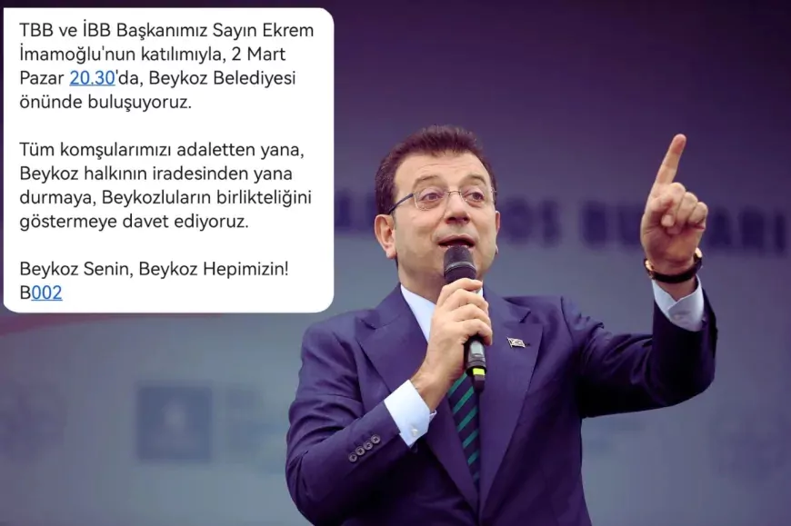 Ekrem İmamoğlu'ndan Beykoz'a destek ziyareti: Tüm Beykozlular SMS ile bilgilendirildi