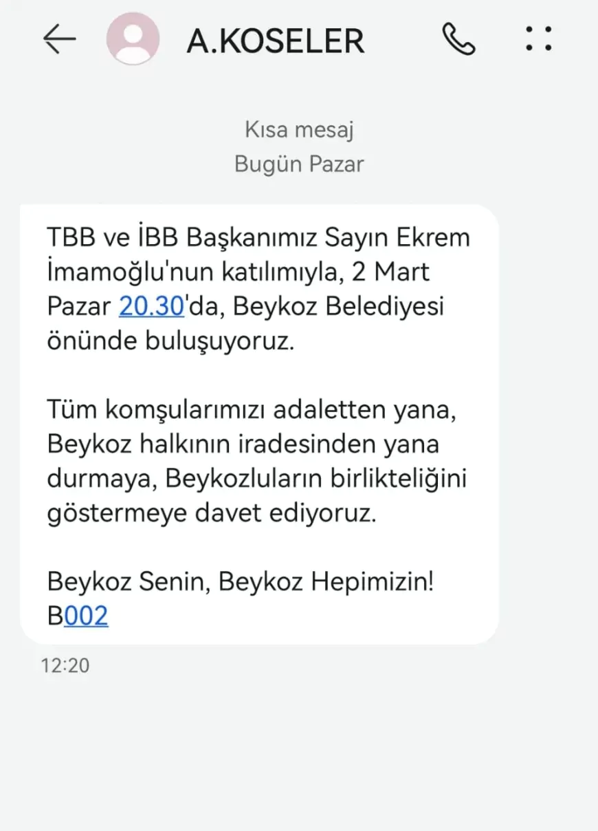 Ekrem İmamoğlu'ndan Beykoz'a destek ziyareti: Tüm Beykozlular SMS ile bilgilendirildi