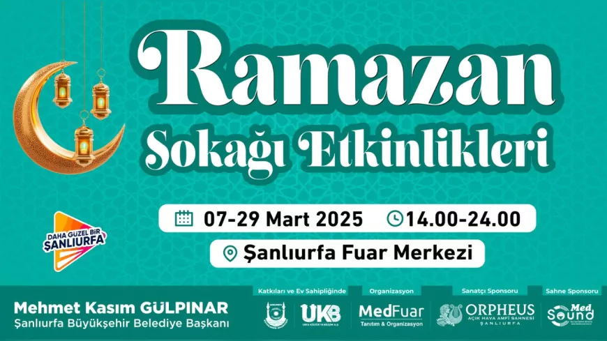 Şanlıurfa’da Ramazan Sokağı Etkinlikleri Başlıyor