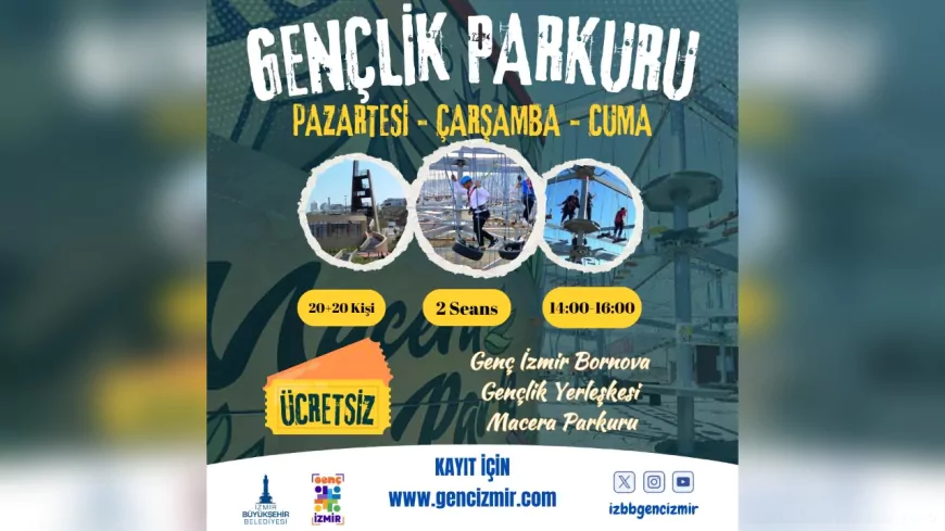 İzmir Macera Park’ta “Gençlik Parkuru” Günleri Başladı