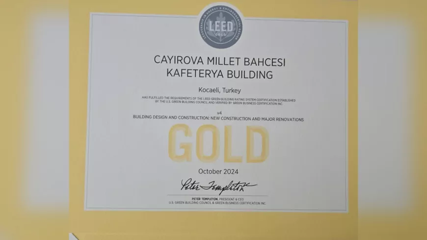 Kocaeli Büyükşehir Belediyesi, LEED Gold Sertifikasına Layık Görüldü