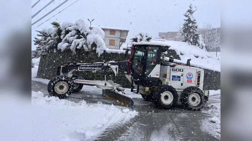 Büyükşehir Ekipleri Trabzon’da Karla Mücadele İçin Seferber Oldu