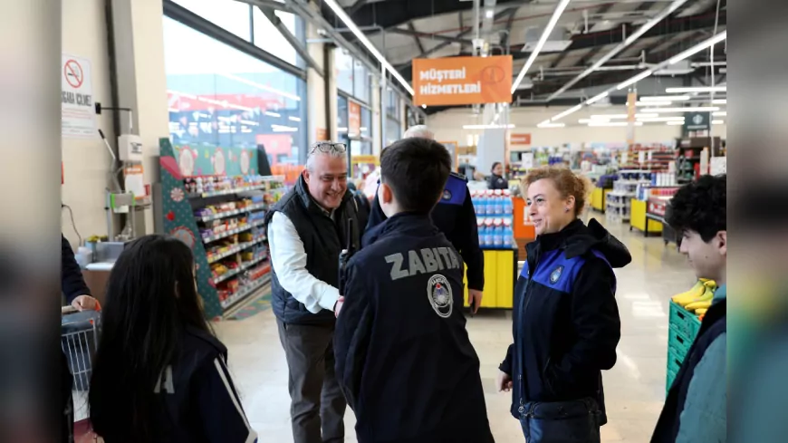 Sakarya'da Çocuk Zabitalar Sahaya İndi: Market Denetimi Yaptılar